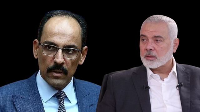 Ibrahim Kalin, Hamas lideri ile bir araya geldi