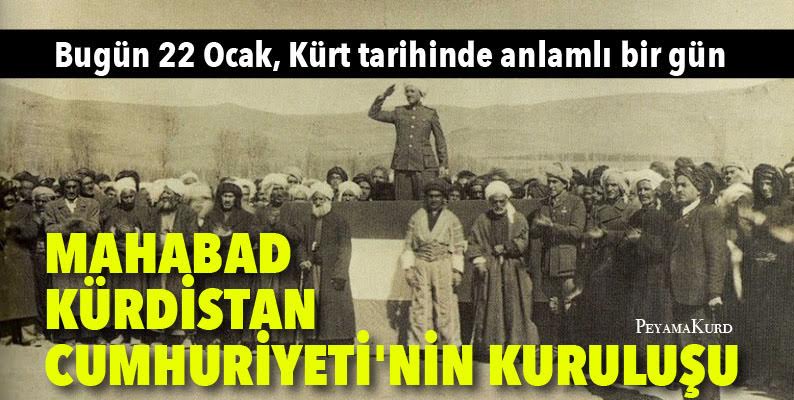 Bugün, Mahabad Kürdistan Cumhuriyeti'nin 78'inci kurulus yil dönümü!