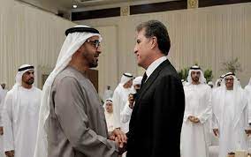 Serokê Herêma Kurdistanê Nêçîrvan Barzanî ji bo taziya Al Nahyan çû Îmaratan