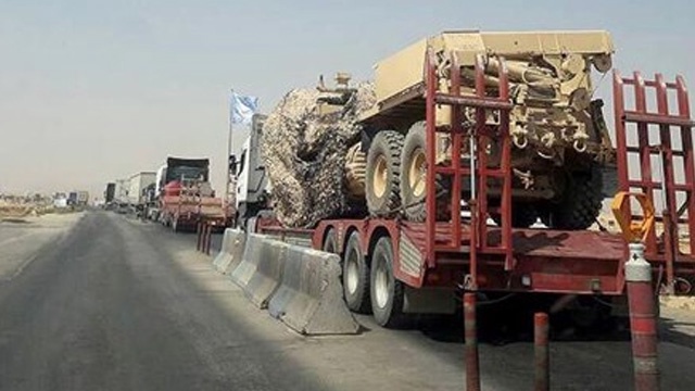 ABD tarafindan Irak üzerinden Suriye’ye askeri sevkiyat