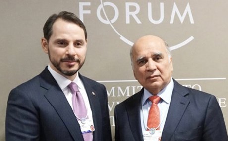 Fuad Hüseyin, Davos'ta Albayrak ile ikili iliskileri görüstü