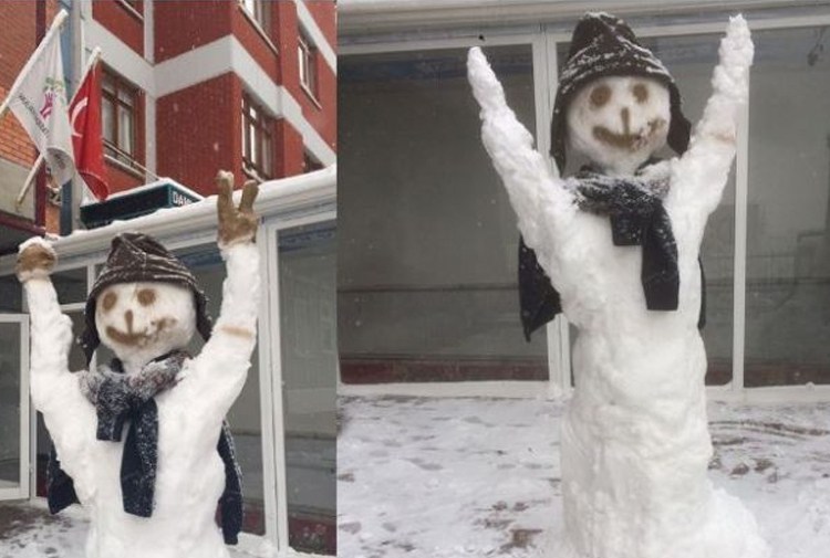 ‘Kardan adam yapmak’ suç sayildi