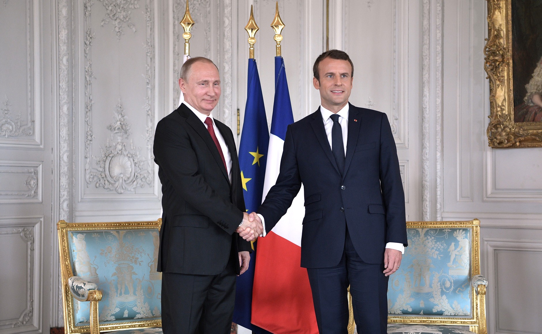 Putin ve Macron Suriye'yi görüstü