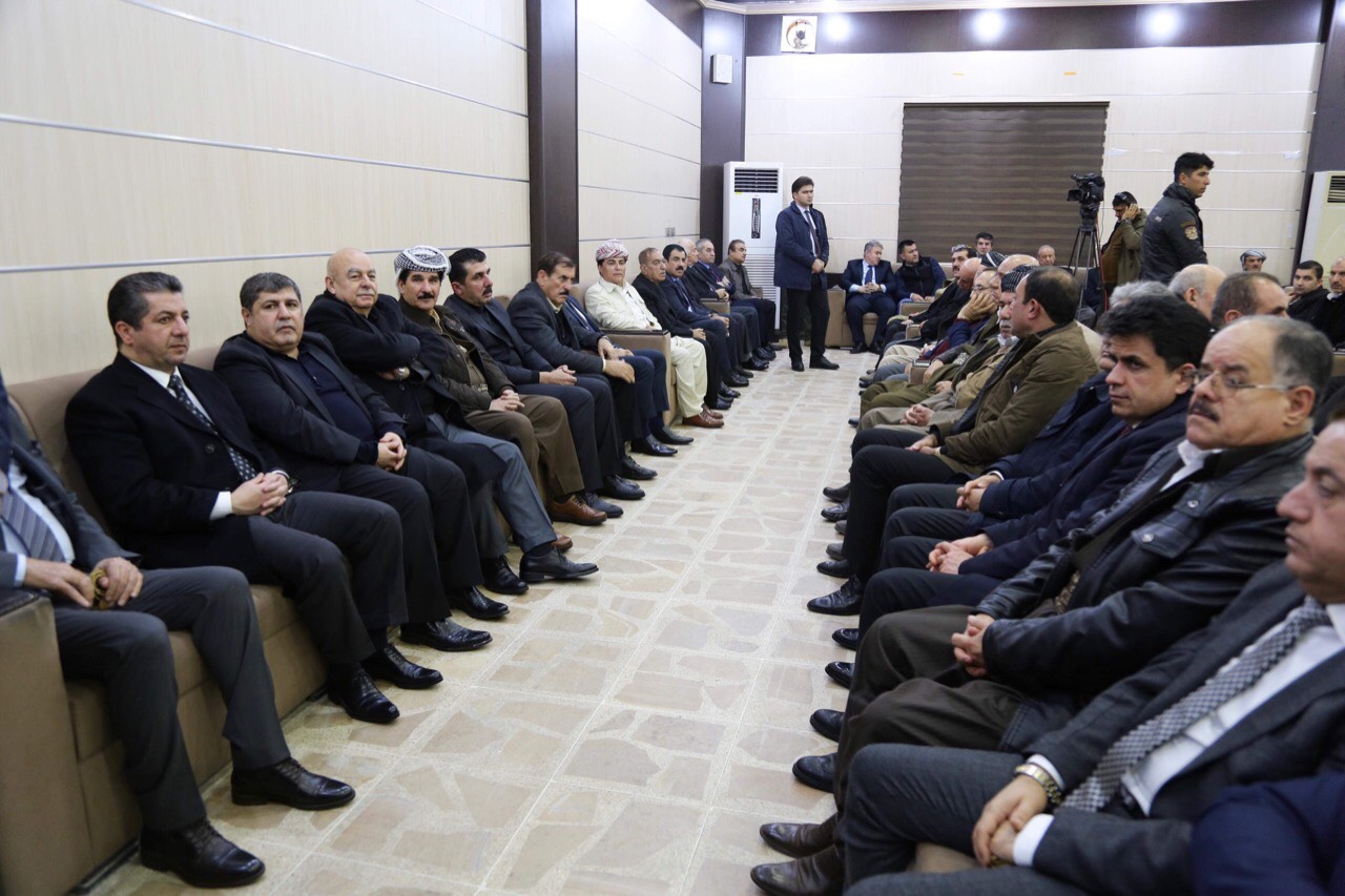 Mesrur Barzani, Kürt siyasetçinin taziyesine katildi