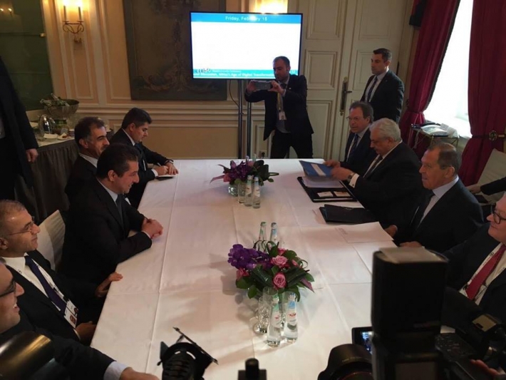 Mesrur Barzani, Lavrov ile bir araya geldi