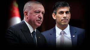 Recep Tayip Erdogan bi serokwezîrê Îngîltere bi Sunak re axifî