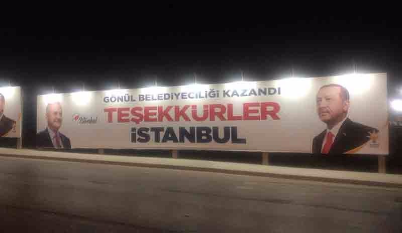 Imamoglu: 'Binali Yildirim Kazandi' afisleri söküldü