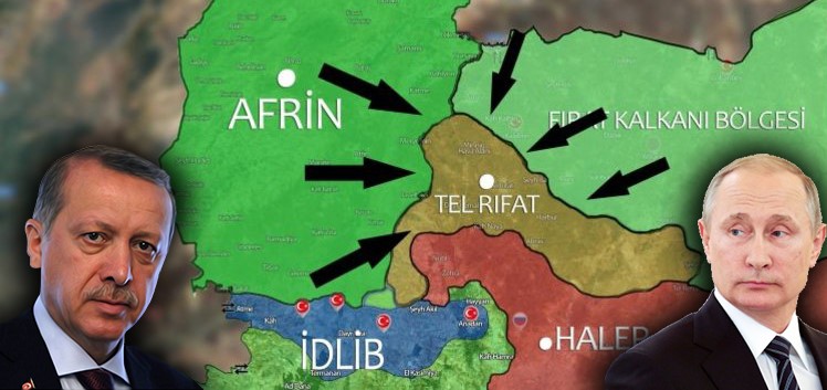 IDDIA | Rusya çekildi: Türkiye Efrin ve Tel Rifat'a yogun sevkiyat yapiyor