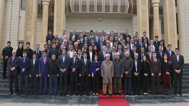 Baskan Mesud Barzani Halepçe anmasina katildi