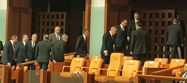 Pervin Buldan kürsüye çikti, Erdogan salonu terk etti: Gerekçesi ise...