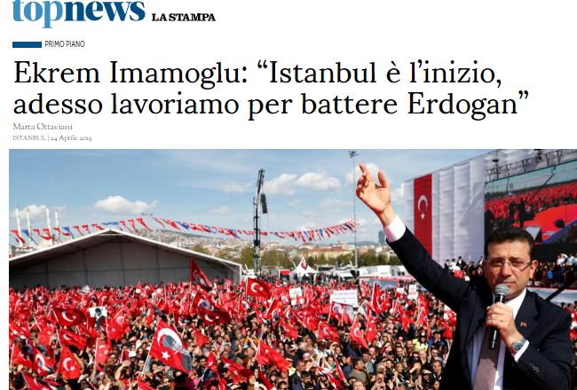 Imamoglu La Stampa'ya konustu ve Kürtler için 'O cümleleri' kullandi