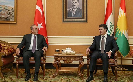 Kürdistan makami Çavusoglu'nu ayri ayri kabul edecek