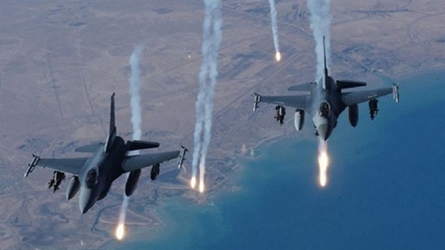 Koalisyon uçaklari Drone depolarini bombaladi