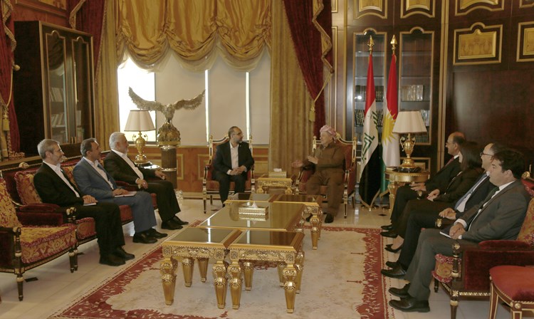 Baskan Barzani, HÜDA-PAR heyeti ile görüstü