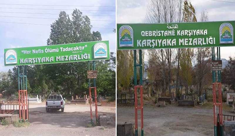 AKP’li baskan bu kez Kürtçe mezar tabelasini kaldirdi!