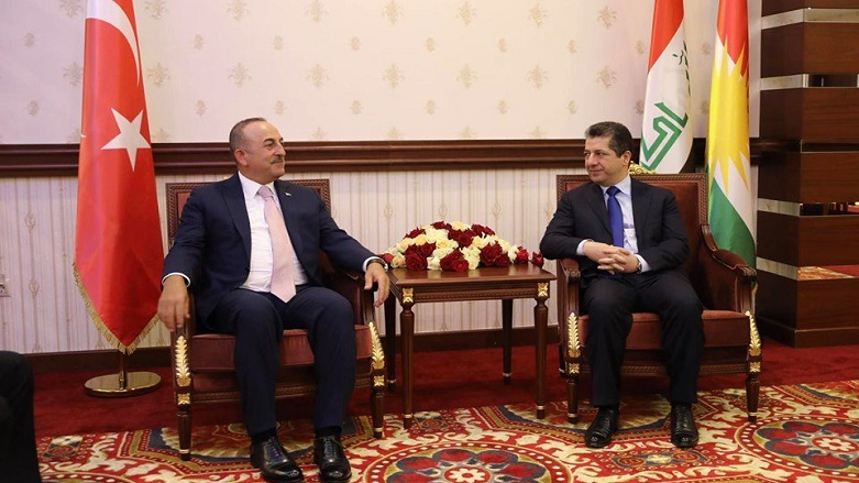 Mesrur Barzani ve Mevlüt Çavusoglu görüstü