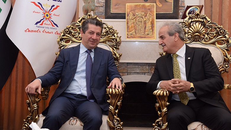 Mesrur Barzani ve Hristiyan Ulusal Birlik Koalisyonu bir araya geldi