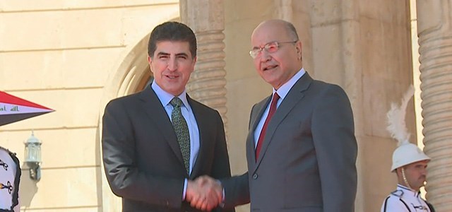 Baskan Neçirvan Barzani, Berhem Salih ile görüstü