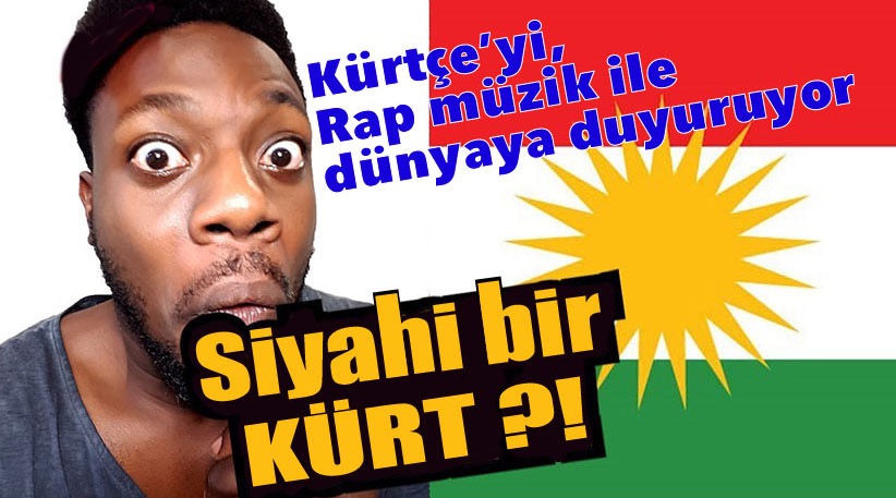 Siyahi genç yaptigi Rap ile Kürtçe’yi dünyaya duyuruyor!
