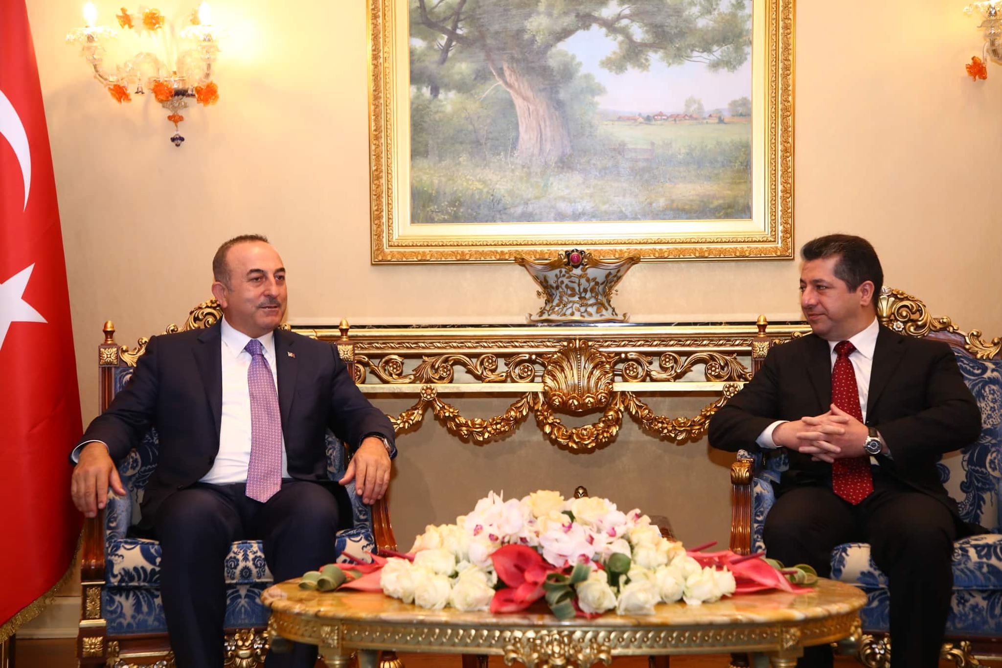 Çavusoglu, Mesrur Barzani ile görüstü: Türkiye’den destek...
