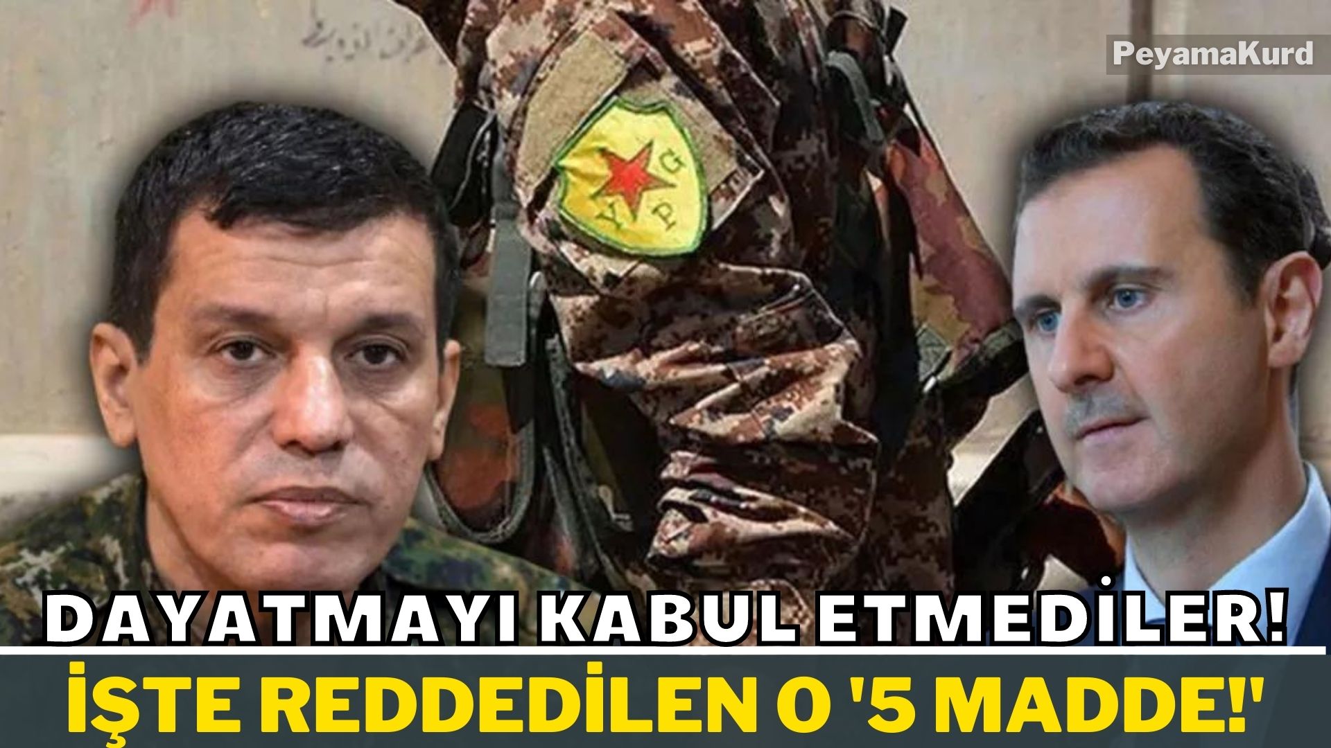 DSG Rojava’da Esad’a resti çekti!