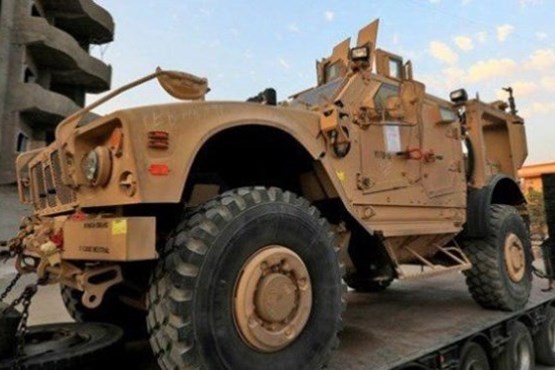 كاروانێكی ئۆتۆمبێلی بارهەڵگری سەربازی ئەمریكی بۆ یارمەتیدانی کوردەکان لە عێراقەوە گەیشتە ڕۆژئاوای كوردستان