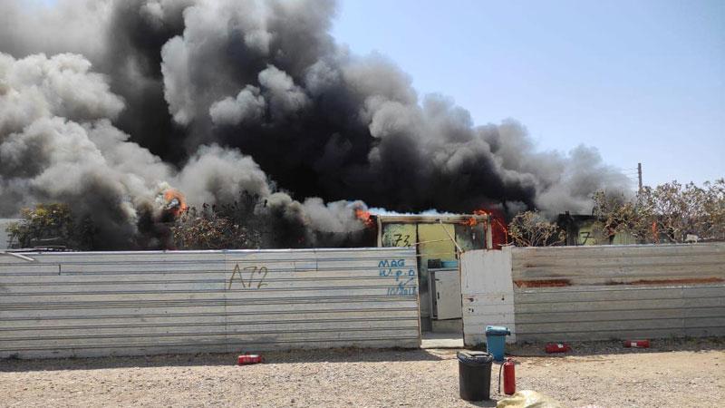 ئاگر له‌ كامپی تازه‌دێ كه‌وته‌وه‌  ‌