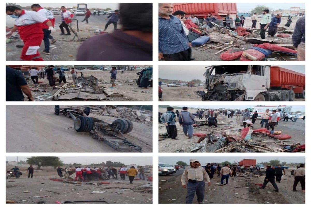 ئێران/ لە ڕووداوێکی هاتووچۆدا ١٦ کرێکار گیانیان لەدەستدا