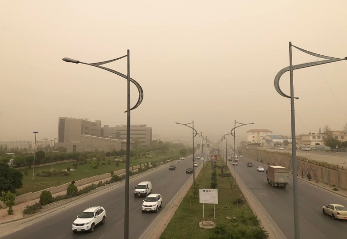 شەپۆلێكی خۆڵبارین هەرێمی کوردستان دەگرێتەوە، پلەكانی گەرما نزم دەبێتەوە