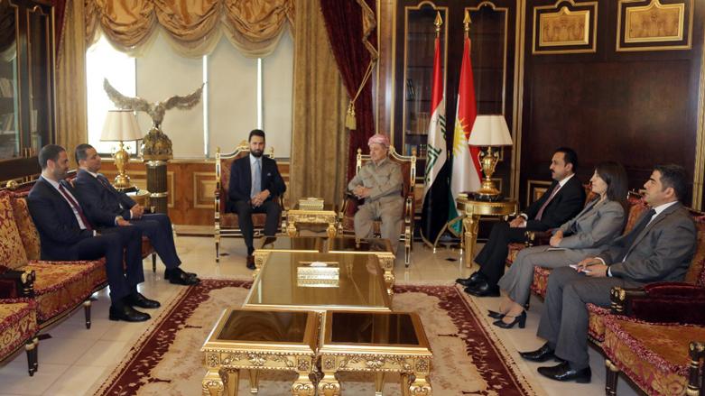 سەرۆك مەسعود بارزانی و شاندێكی پەرلەمانی لوبنان چەند پرسێك تاوتوێ ەكەن