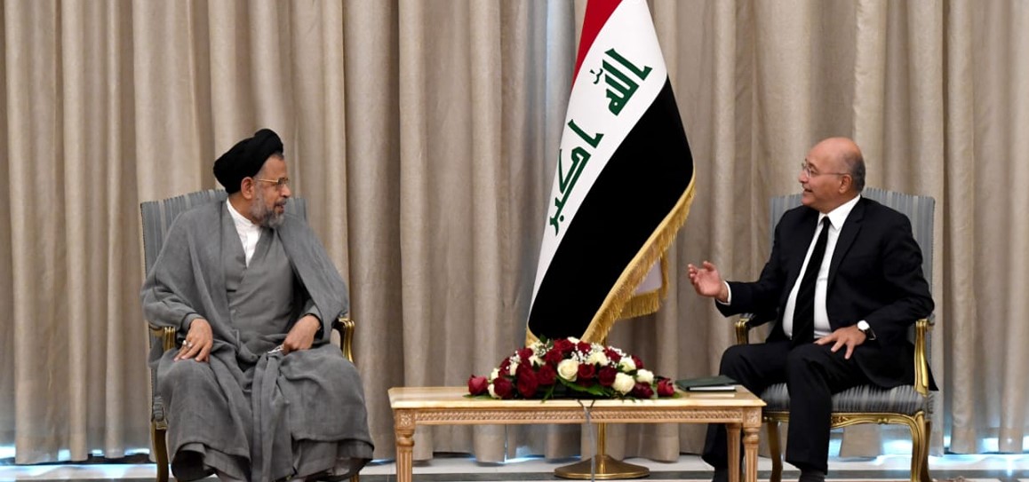 بەرهەم ساڵح و سەرۆکایەتی یە " بڵق لە سەر ئاوەکەی " پێشوازی لە وەزیری هەواڵگری ئێران دەکات بۆ چ کارێک