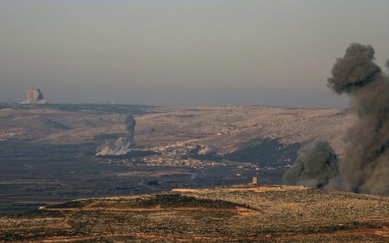 بوردمانی ناوچە سنوورییەکانی ڕۆژئاوای کوردستان لەلایەن تورکیاوە