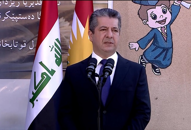 مەسروور بارزانی سەرۆکی حکوومەتی هەرێمی کوردستان زەنگی ساڵی نوێی خوێندنی لێدا