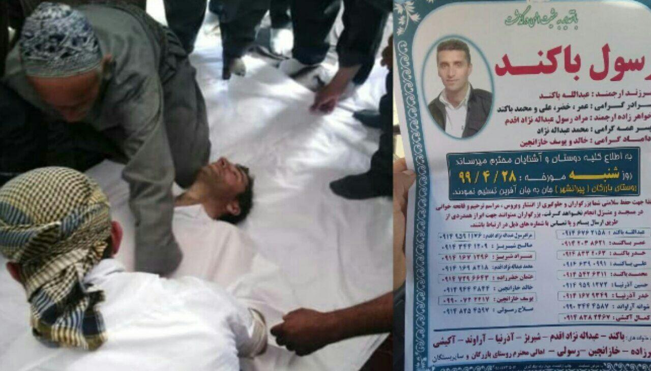 شوانێکی بێ تاوانی ڕۆژهەڵاتی بە خۆمپارەی سوپای پاسداران شەهید کرا