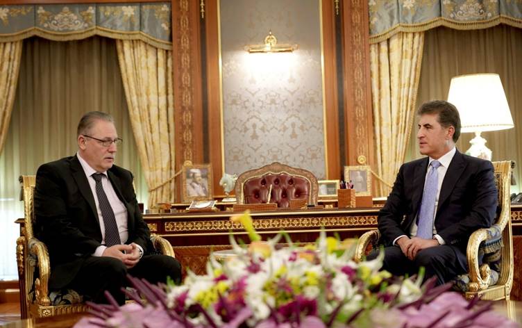 نێچیرڤان بارزانی پێشوازی لە شاندی باڵای نەتەوە یەکگرتووەکان کرد