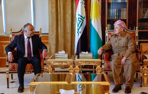 سەرۆك بارزانی پێشوازی لە شاندێكی باڵای بزووتنەوەی دیموكراتی ئاشووری کرد