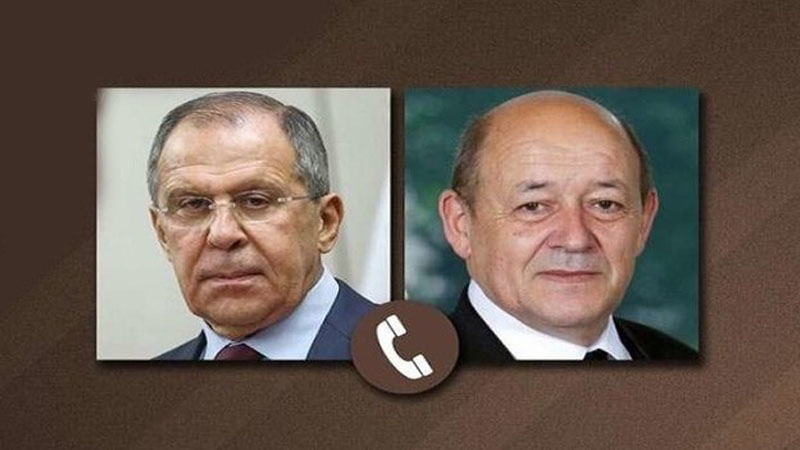 لە پەیوەندییەکی تەلەفۆنیدا هەردوو وەزیری دەرەوەی ڕووسیا و فەڕەنسا لە سەر دۆخی سووریا و ناوچەکە ووتوووێژیان کرد