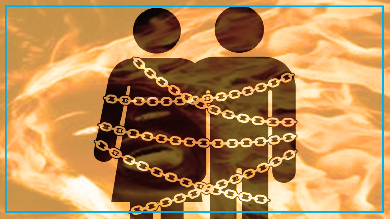 لە کرماشان ژنێک بە هۆی بە شوودانی زۆرەملێ خۆی ئاگردا