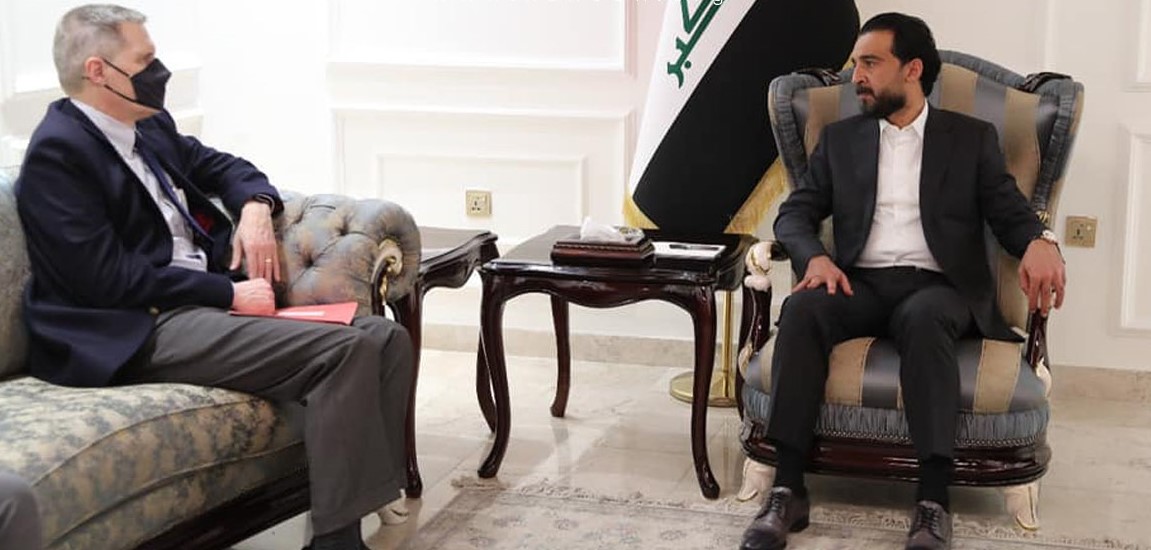 سەرۆکی پەرلەمانی عێراق پێشوازی لە باڵیۆزی ئەمریکا لەو وولاتە دەکات