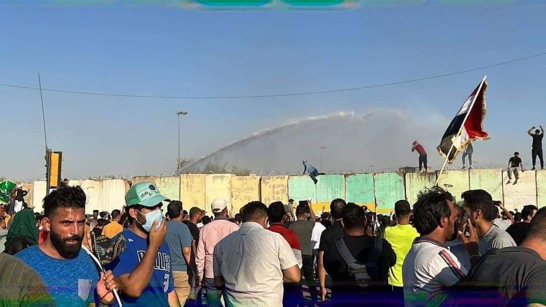 خۆپیشاندەران گەیشتنە ناوچەی سەوزی بەغدا