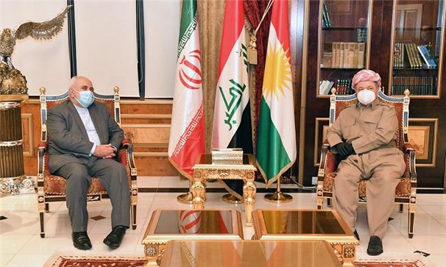 سەرۆک بارزانی پێشوازی لە وەزیری دەرەوەی کۆماری ئیسلامی ئێران دەکات