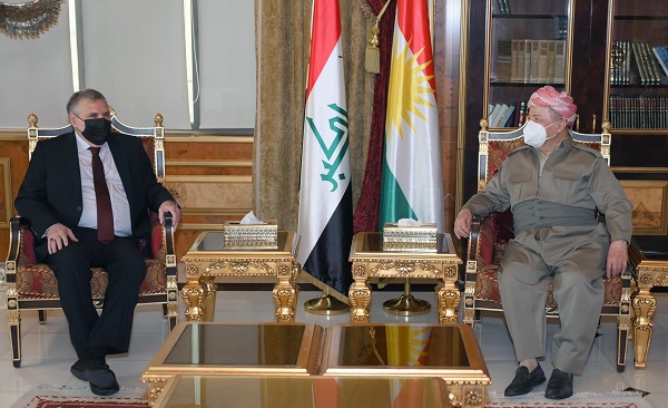 سەرۆك بارزانی پێشوازی لە ڕاسپێردراوی پێشووی پۆستی سەرۆكوەزیرانی عێراق دەكات