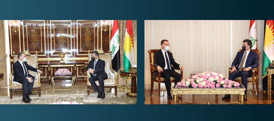 هەر دوو سەرۆکی هەرێم و سەرۆکی حکوومەتی هەرێم " نێچیرڤان بارزانی و مەسروور بارزانی " سوپاسی باڵیۆزی تورکیا لە عێراق دەکەن