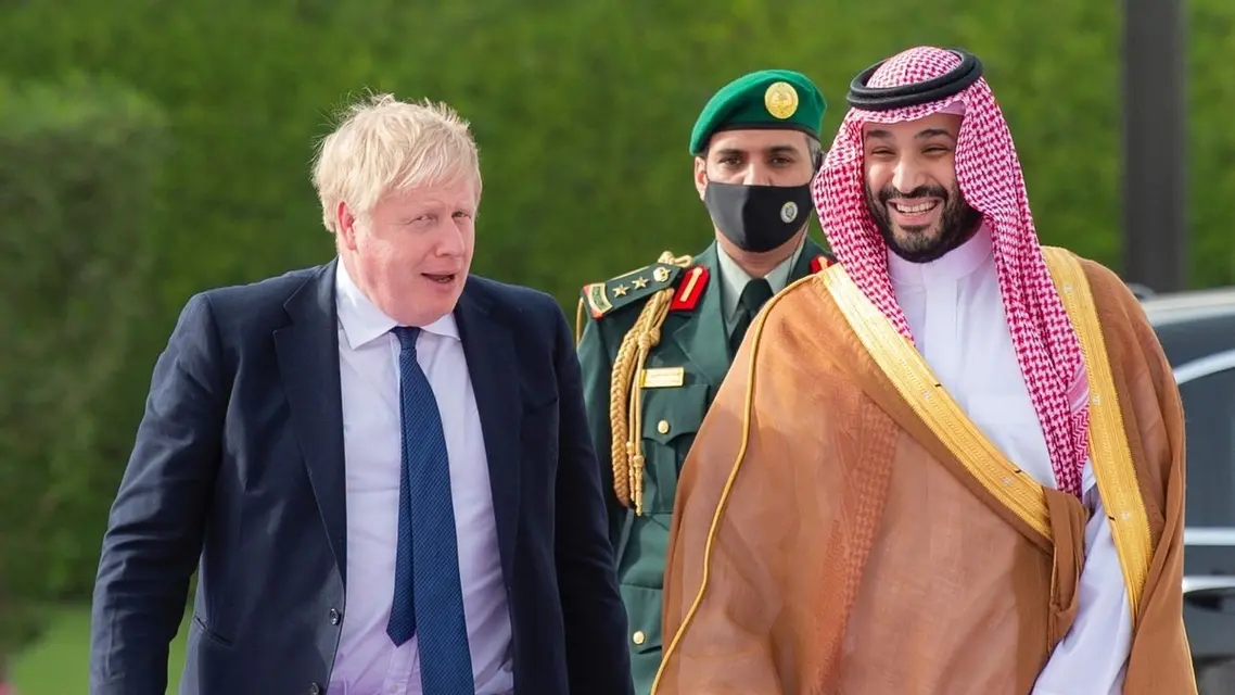 هەوڵەکانی سەرۆکوەزیرانی بەریتانیا بۆ هاندانی عەرەبستانی سەعوودی و ئیمارات بۆ زیادکردنی خستنە بازاڕی نەوت