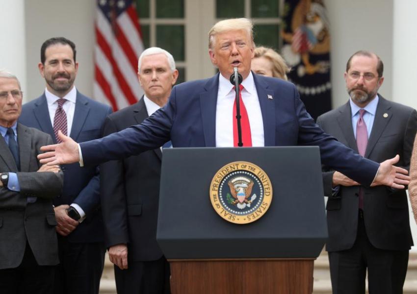 دۆناڵد ترامپ هۆکاری بە کار نەهێنانی ماسک ی ڕاگەیاند   !!! " بەم زووانەش کۆرۆنا کەم دەبێتەوە "