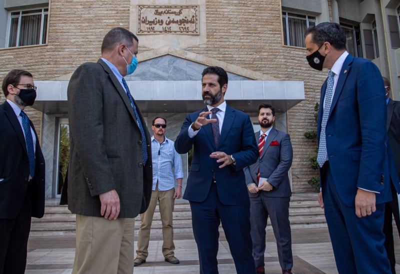 قوباد تاڵەبانی پێشوازی لە شاندێکی گرینگی ئەمریکی دەکات و داوایەک ئاراستەی ئەو شاندە دەکات