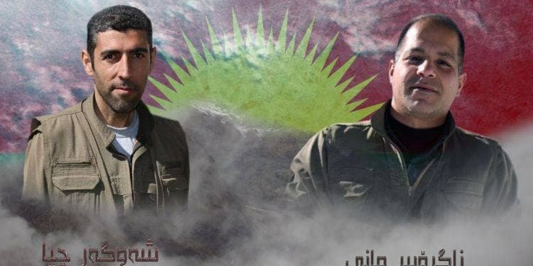 دوو گەریلای ڕۆژهەڵاتی کوردستان، لە پێنجوێن لە لایەن کەسانی نەناسراوەوە تێرۆر دەکرێن