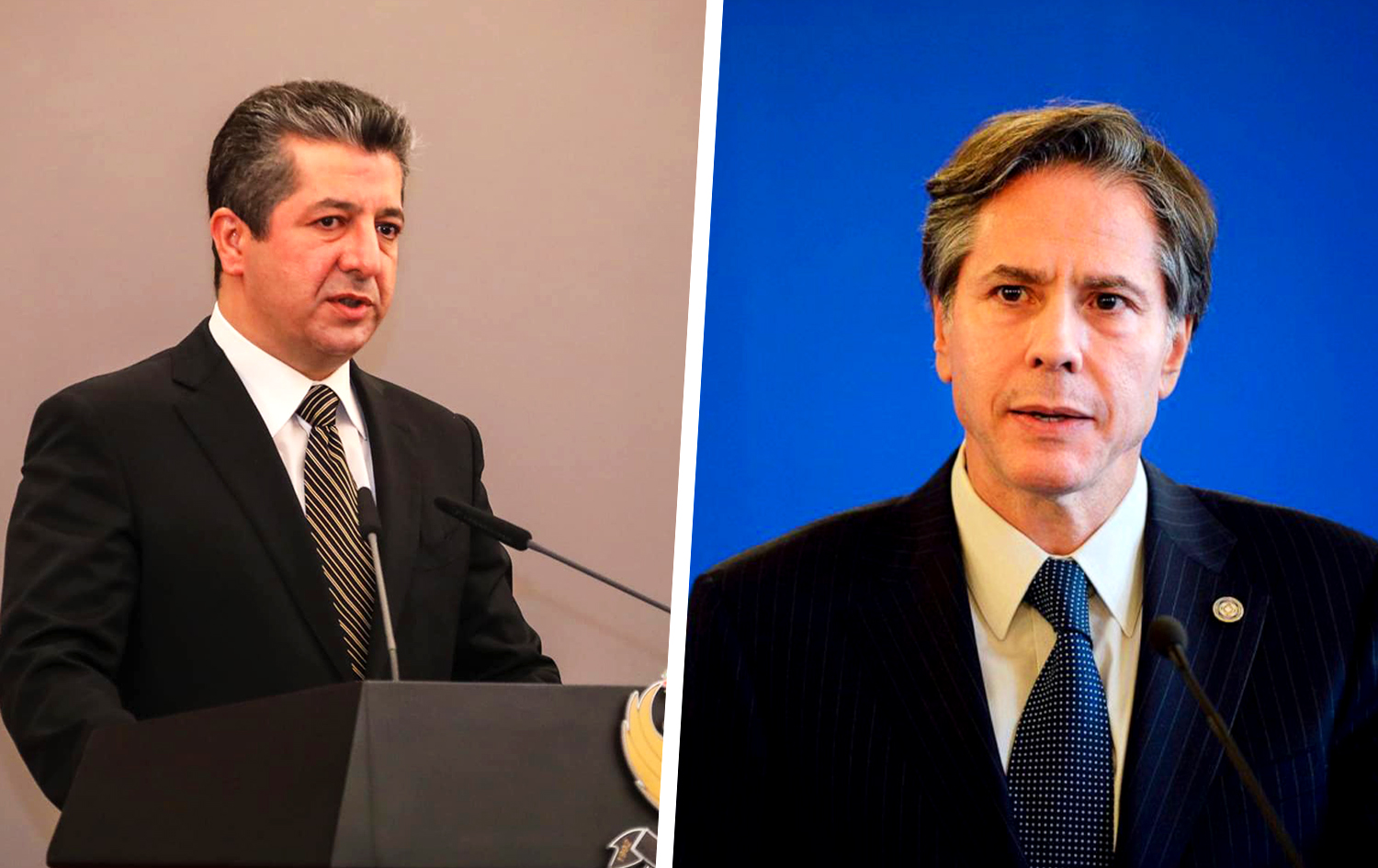 سەرۆکی حکومەتی هەرێمی کوردستان پەیامێکی لە وەزیری دەرەوەی ئەمریکاوە پێگەیشت