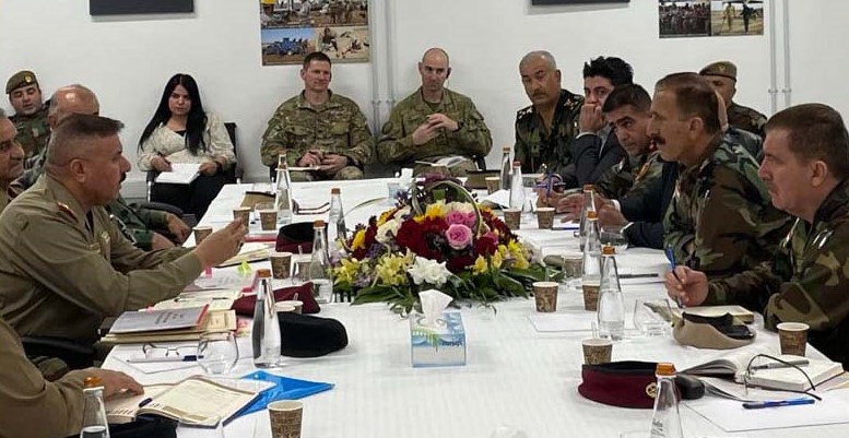 بە ئامادەبوونی به‌رپرسی ژووری ئۆپراسیۆنی هاوپه‌یمانان له‌ عێراق ، هێزه‌كانی پێشمه‌رگه‌ و عێراق دوو لیوای هاوبه‌ش پێكده‌هێنن