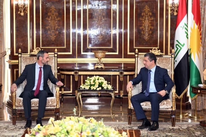 مەسرور بارزانی پێشوازی لە کونسوڵی گشتیی نوێی هۆڵەندا کرد